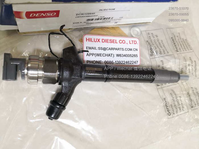 23670-51070,Genuine Toyota 1VD Injectors,23670-59055,095000-9840